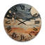 Horloge murale en bois massif Veloudo-334501610