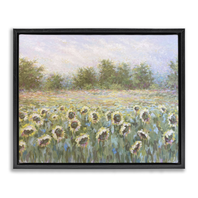 Art mural en toile Arise and Shine, Cadre flottant noir de jais, H 17 po x l 21 po