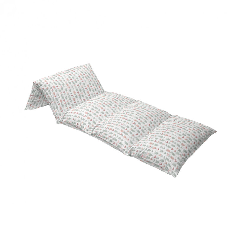 Housse de coussin d'extérieur Design avec triangles et rayures, H 2 po x l 36 po x P 88 po