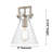 Skokie Steel Armed Sconce-1240181111-1240181110
