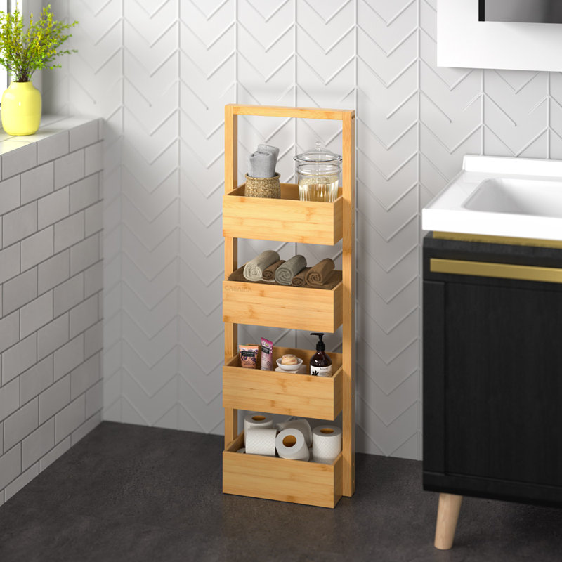 Chanelle Solid Wood Bathroom Storage