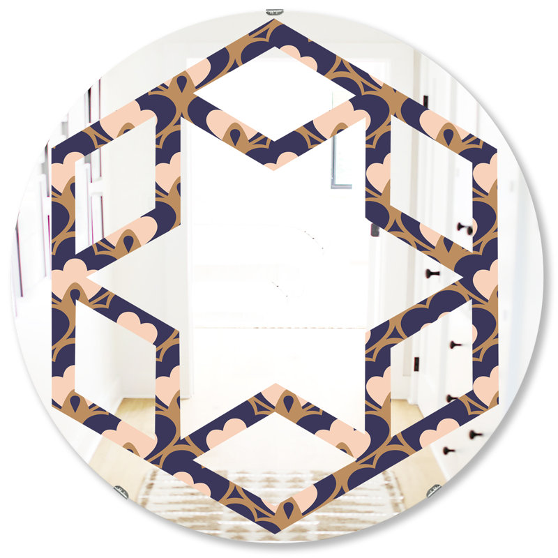 Miroir mural éclectique Ornament Design, H 31,5 po x l 31,5 po