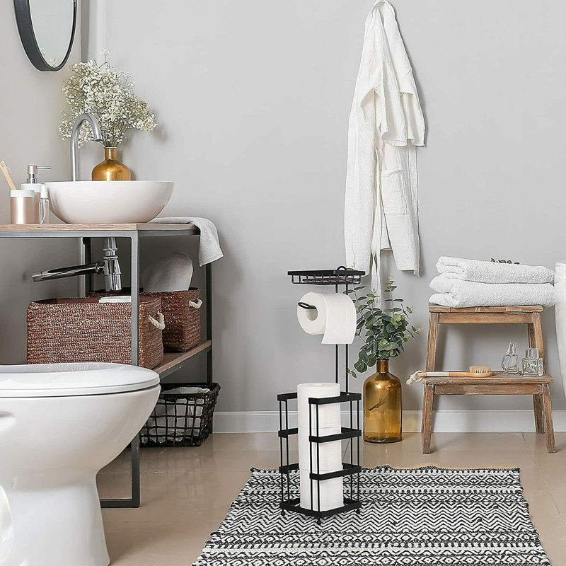 Porte-papier hygiénique sur pied