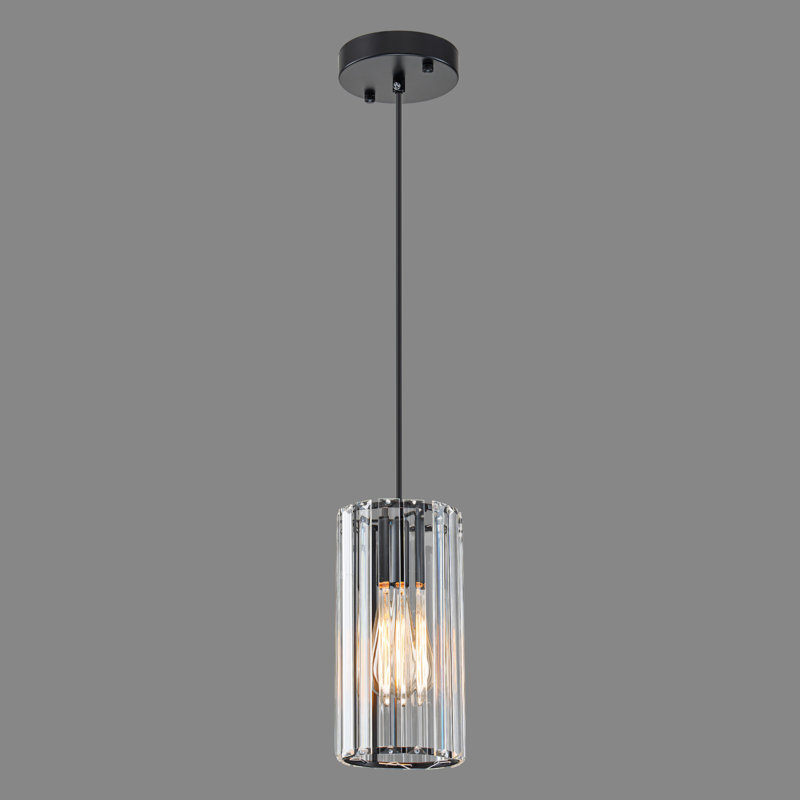 Luminaire suspendu cylindrique à 1 lumière Roha
