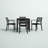 Quadis 4 - Person Patio Dining Set with Square Table-1606078131