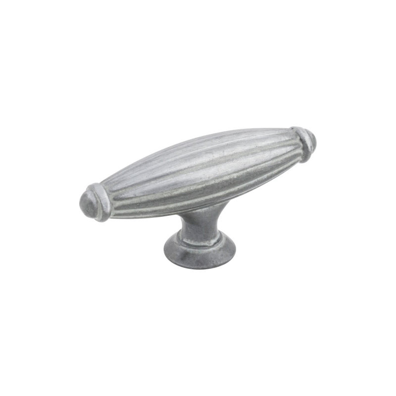 Tuscany 2 5/8" Length Bar Knob, 2 5/8" Length, Pewter Light