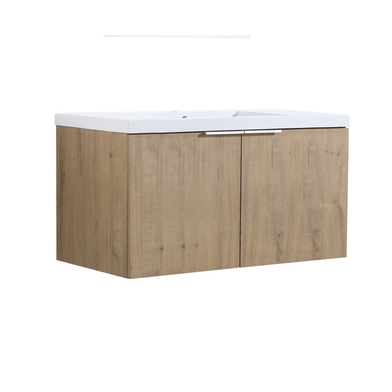 Meuble-lavabo à fixation flottante 36 po avec lavabo Modern Design