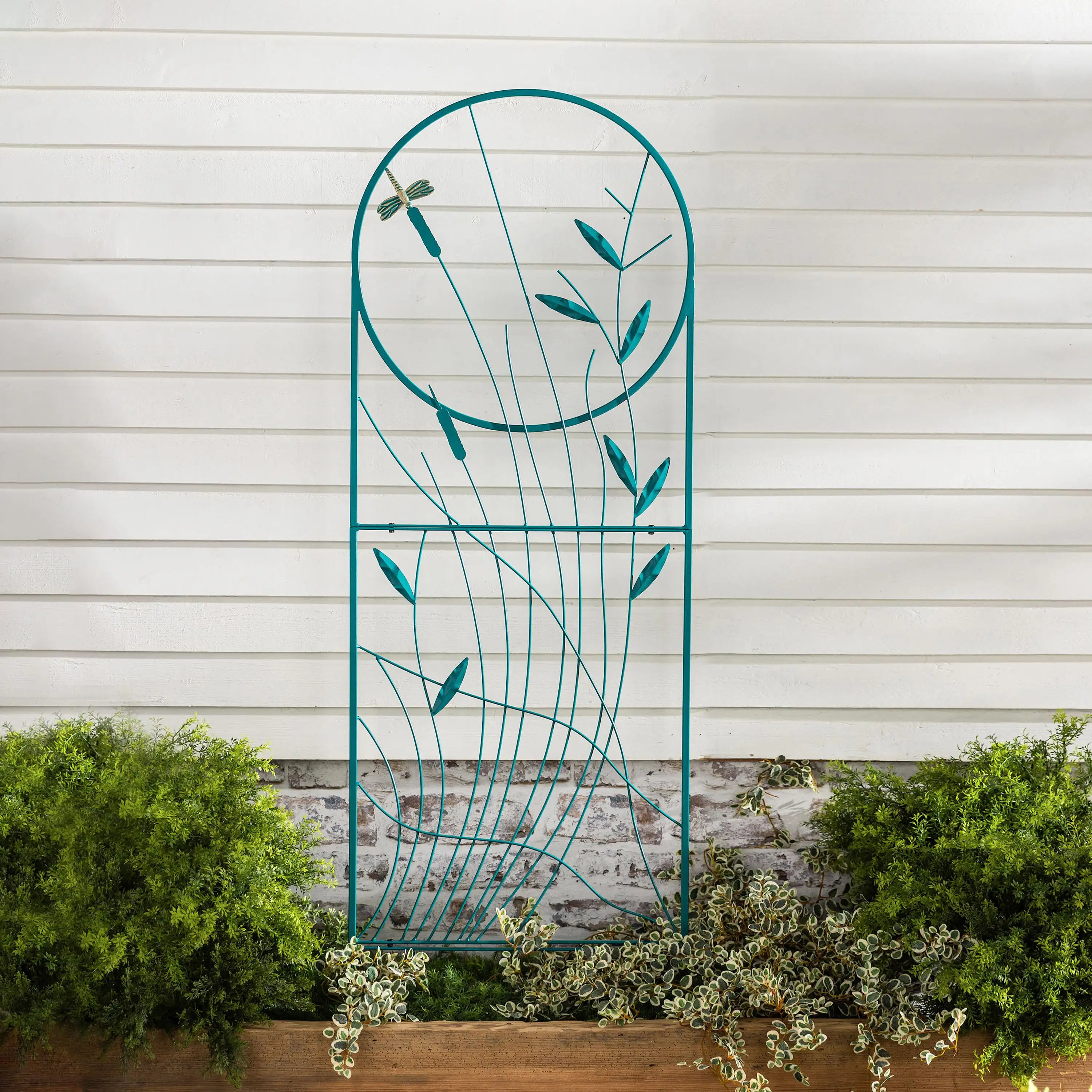 Plow & Hearth 72'' H x 24'' W Metal Arched Trellis | Wayfair