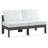 Kylis 60'' Wide Aluminum Loveseat with Cushions-61209618-61209621