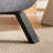 Convertible folding chair bed with 5-position adjustable backrest, comfy sleeper sofa for small spaces, light grey