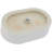 18.99X12.42 Inch White Ceramic Bath Sink - Vessel Style, Modern, Stain Finish Bathroom Width