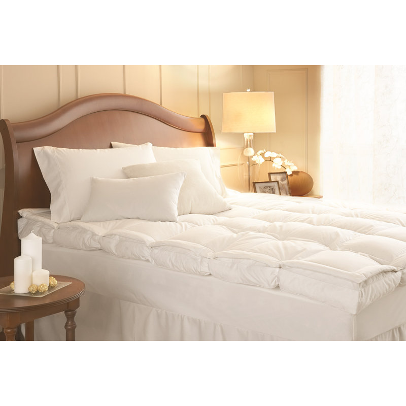 Surmatelas en duvet et plumes 4 po Myla, Grand