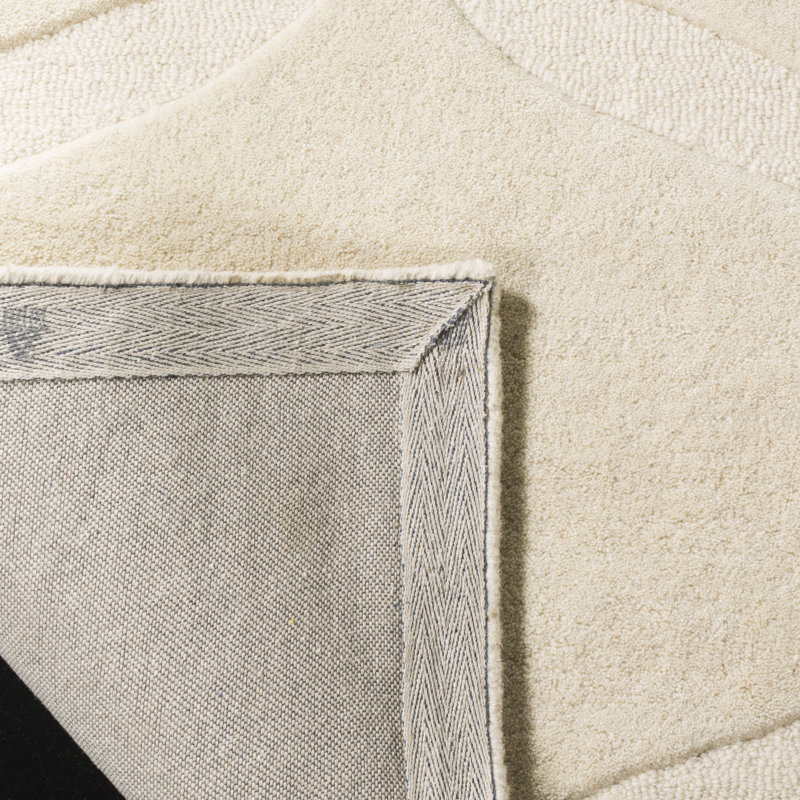 Tapis géométrique en laine touffeté à la main Cambridge, Rectangle 3 pi x 5 pi