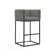 Upholstered Counter Stool with Metal Frame