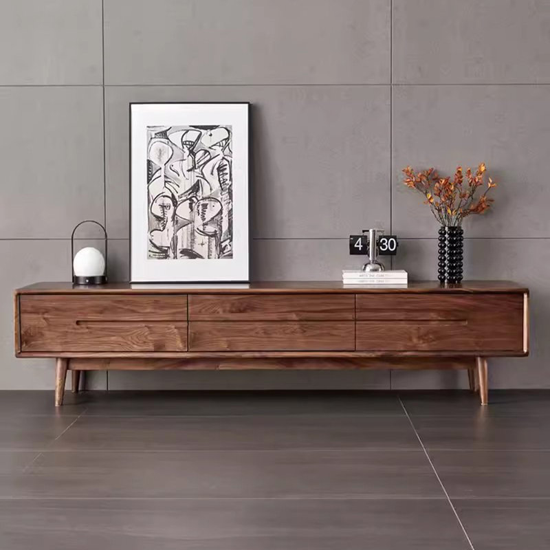 Console de télévision moderne au design minimaliste, H 15,75 po x L 15,75 po x l 94,49 po