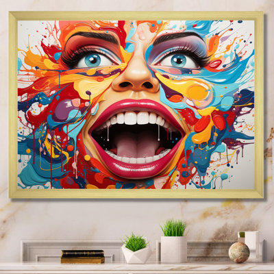 Pop Pop, portrait liquide coloré - impression