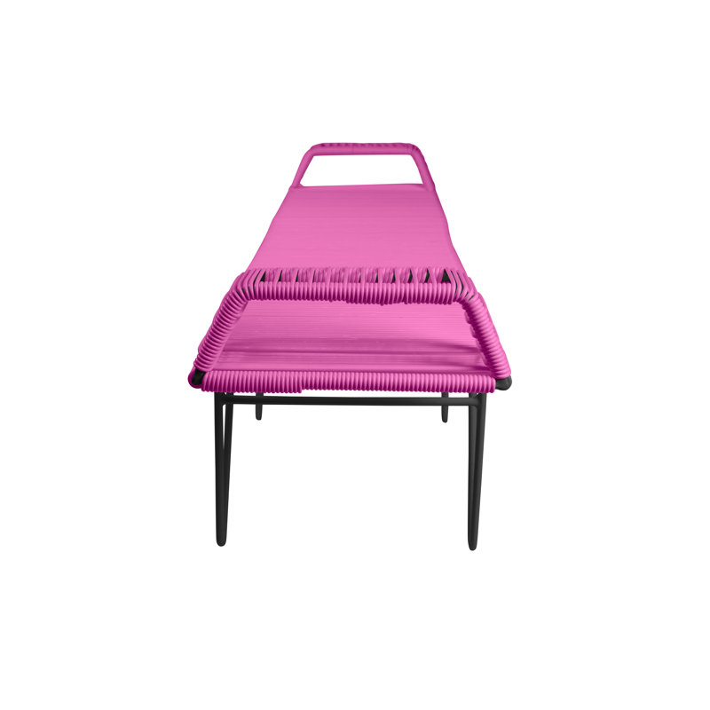 Banc d'intérieur / extérieur fait à la main Pelerin, Rose, Noir