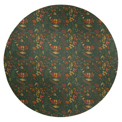 Chenille Floral Indoor Rug