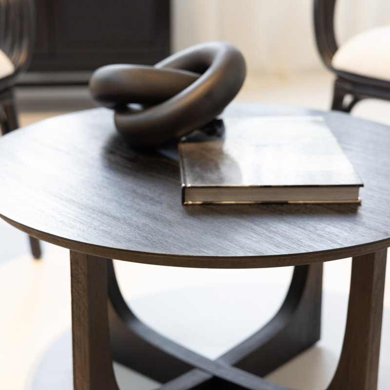 Dorcia Cross Legs Coffee Table, Black