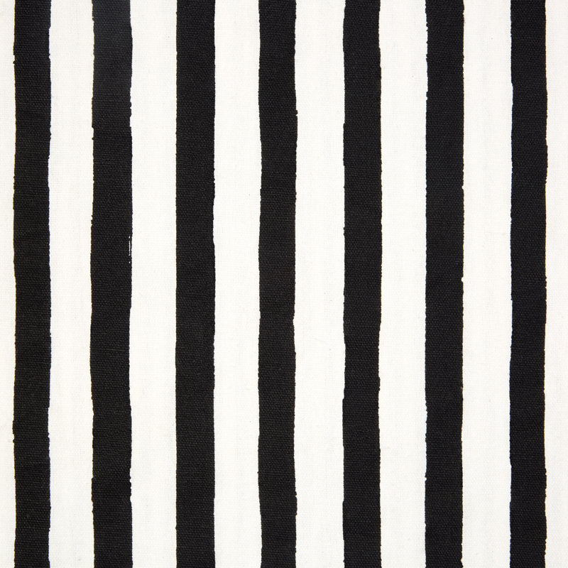 Striped Table Runnner, Black/White