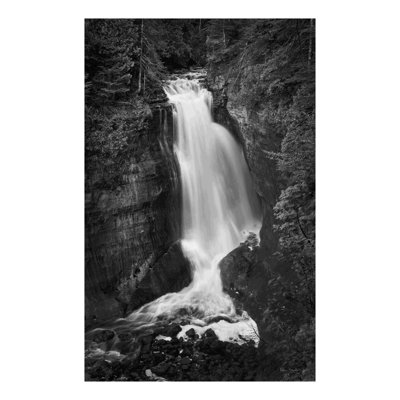«Miners Falls Michigan BW» par Alan Majchrowicz - peinture sur toile tendue