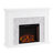 Hilmar White Electric Fireplace with 4700 BTU-1223146957