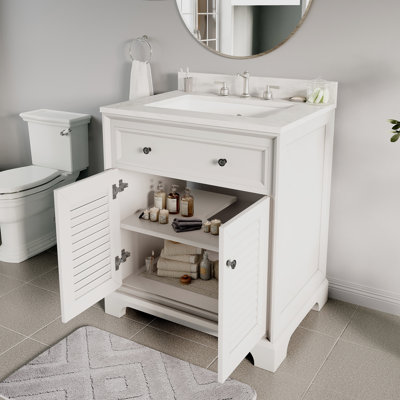 Ensemble de meuble-lavabo blanc 28 po