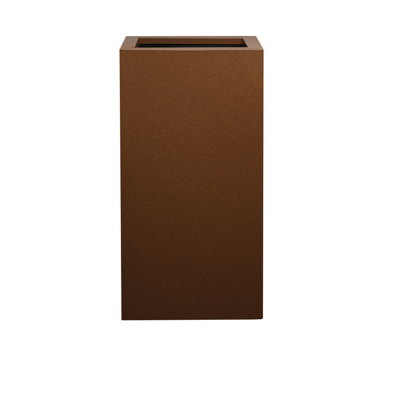 Metal Planter Box, 70cm H x 35cm W x 35cm D, Corten