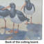 Planche à découper en verre Oystercatchers