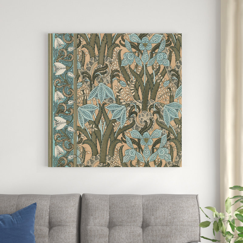 Nouveau motif de textile I, H 36 po x l 36 po x P 1,25 po