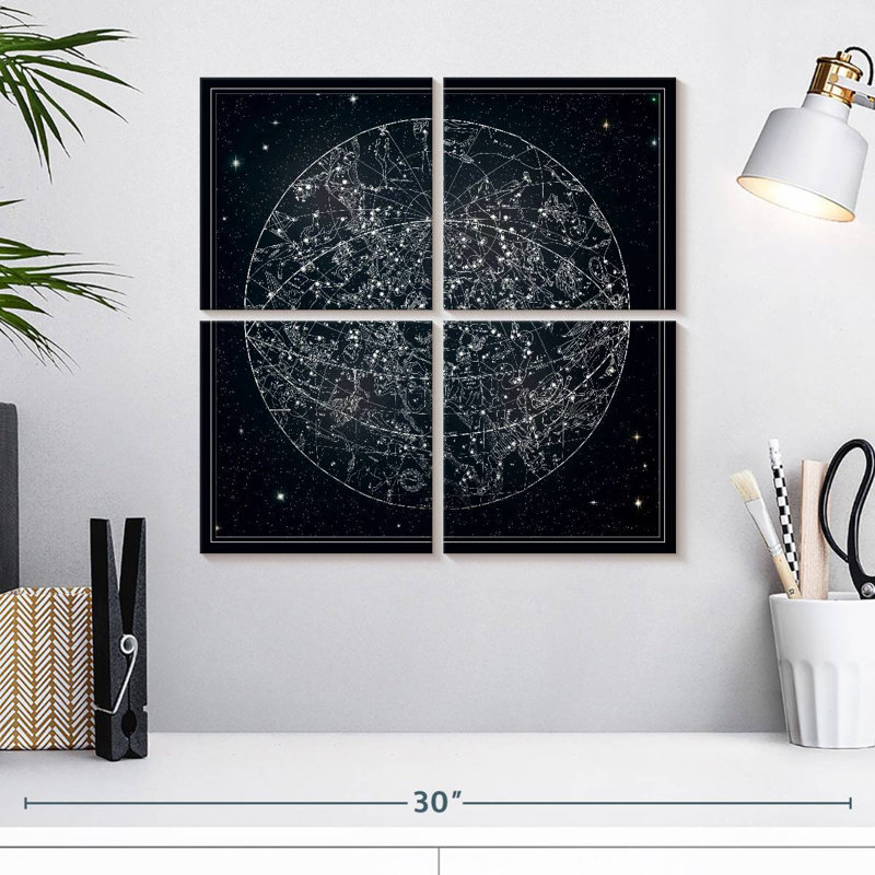 Oberle Constellation Map, 18" H x 18" W