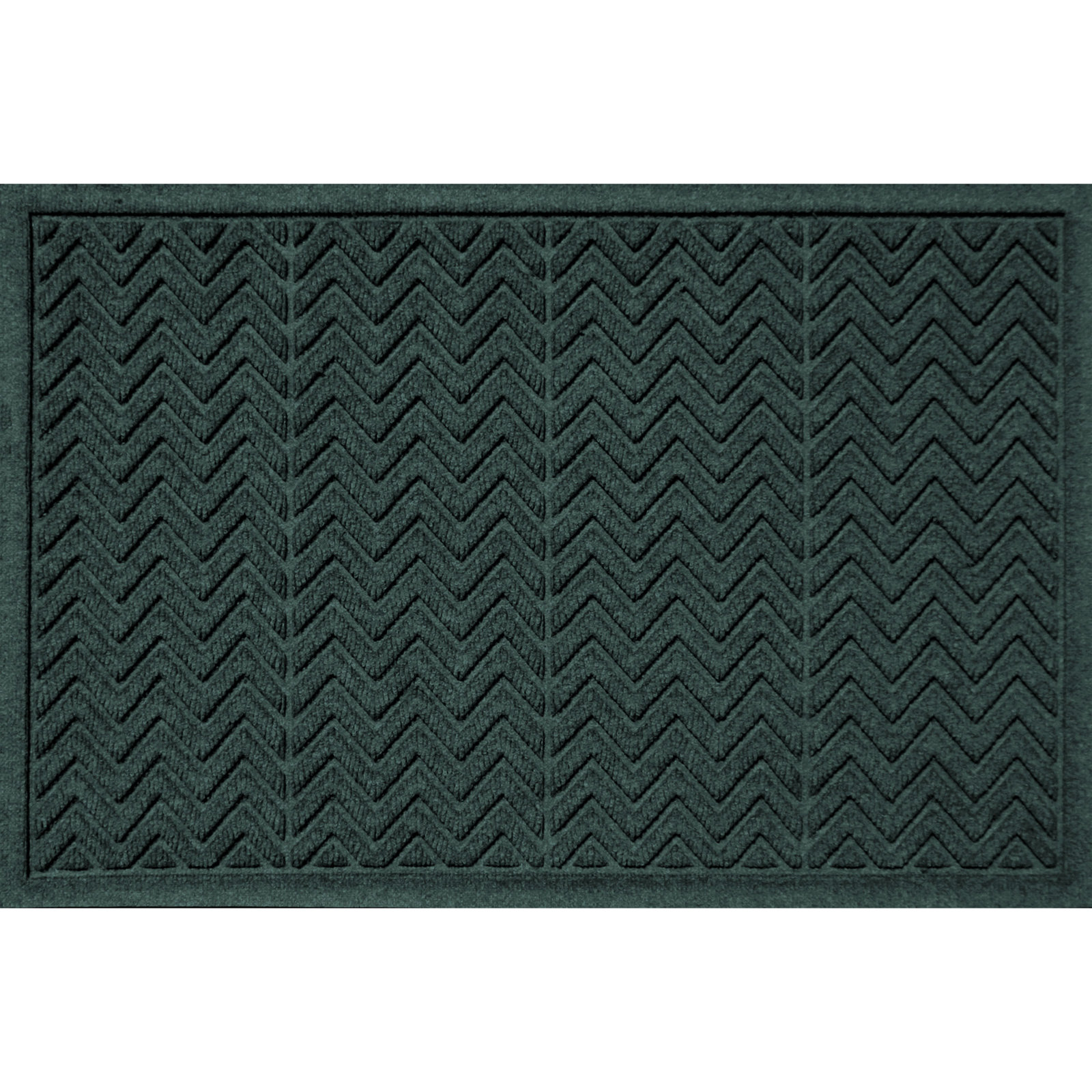 WaterHog Chevron Indoor Outdoor Door Mat, 24" W x 36" L, Evergreen