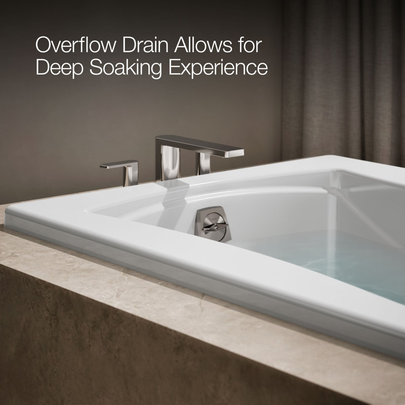 Mariposa 72" x 36" Drop in Soaking Bathtub, White
