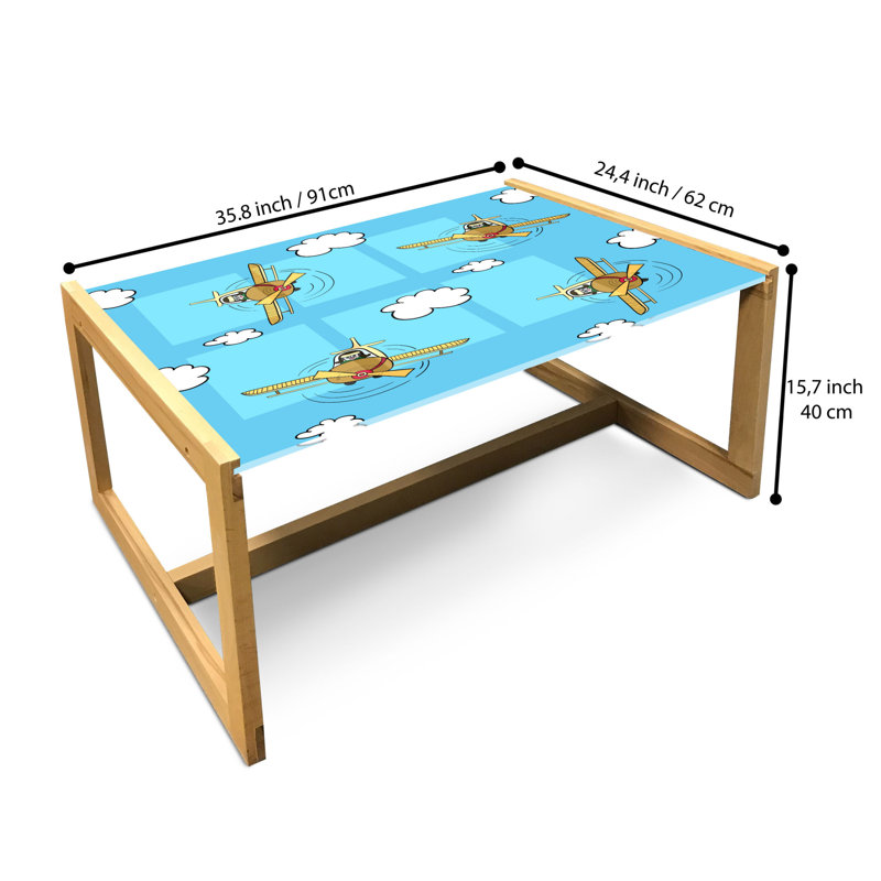 Jaleea Sled Coffee Table, 40cm H x 91cm W x 62cm D