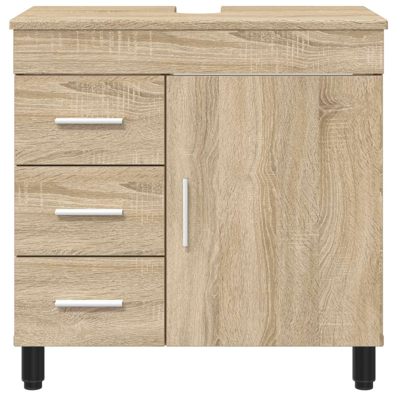 60cm Bathroom Vanity Base Only, Sonoma Oak