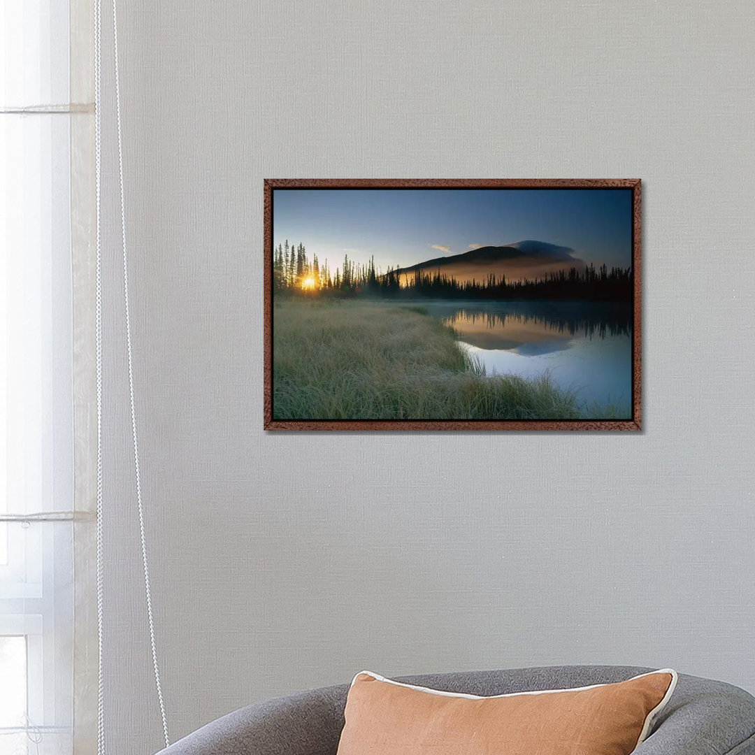 Pond Reflecting Nisling Range, Yukon Territory, Canada von Tim Fitzharris - Gallery-Wrapped Canvas Giclée on Canvas