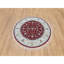 Tapis rond en laine douce noué à la main 250 KPSI rouge 4 pi 10 po x 4 pi 10 po E31AA6D9D91C4782BF61FB5D64025D08