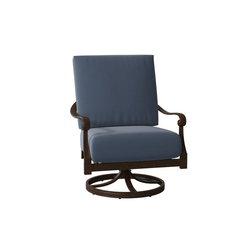 Chaise à bascule Wiltshire, Sunbrella® Spectrum denim, Étain