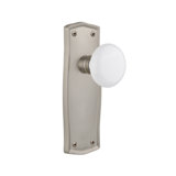 Prairie Plate with White Porcelain Door Knob