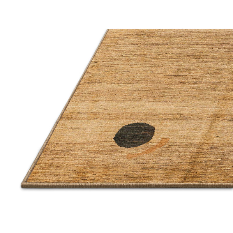 Tapis décoratif multicolore à motif abstrait, Rectangle 4 pi x 6 pi