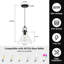 Luminaire suspendu moderne à 1 lumière avec abat-jour conique et luminaire suspendu réglable pour îlot de cuisine Levona-1298364415