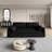 63.8" Queen Pull Out Sofa Bed, 3-in-1 Convertible Sleeper Sofa With Side Storage,multi-functional Velvet Loveseat Bed For Living Room,bedroom,apartment,office,black