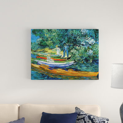 «Bank of the Oise at Auver» par Vincent Van Gogh, impression sur toile tendue