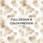 Ensemble de housse de couette 3 pièces Coastal - Beige sable Whisper Abstract Literie et coussin décoratif-124112636
