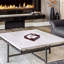 Porte-serviette en bois rustique avec bras floral or rose - Décoration de table de Noël élégante et cadeau des Fêtes