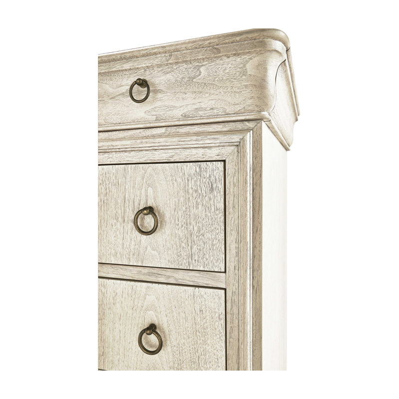 Commode en bois massif à 4 tiroirs l 46 po Entropie Louis Phillipe