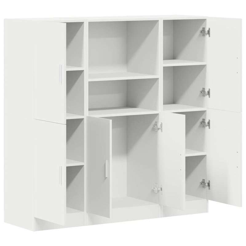 2 131.5cm Kitchen Pantry, White