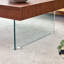 Table basse carrée avec plateau en panneau de fibres à densité moyenne et pieds en verre trempé-893393194-890050111