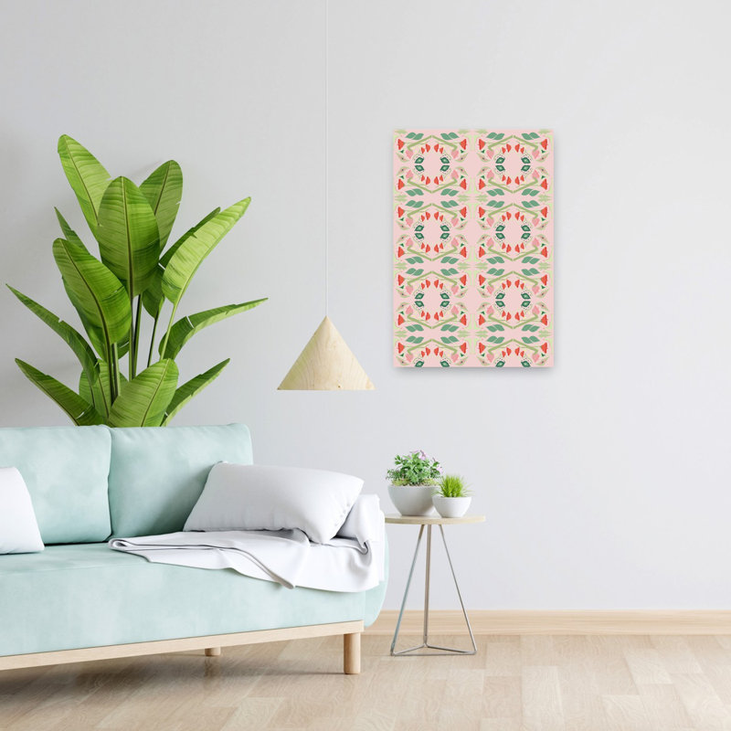 Art contemporain Art floral contemporain, H 24 po x l 16 po