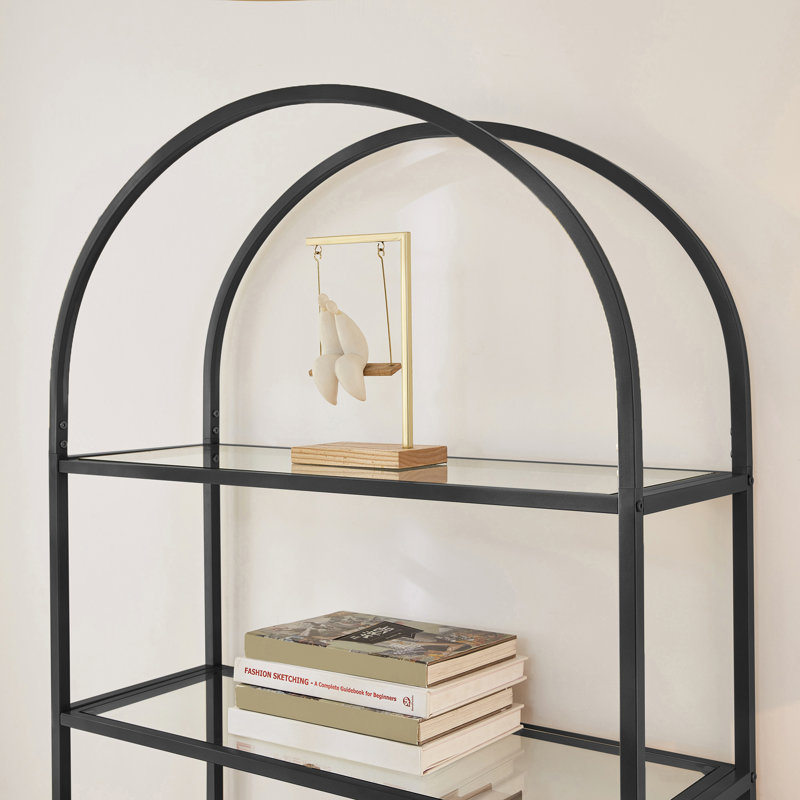 Adrianne 72.2'' H X 32.7'' W Etagere Bookcase(Set Of 2）